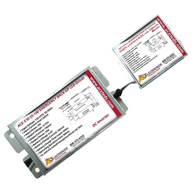 ACE-X10-55-190 10W EMERG BACK-UP BATT & INV