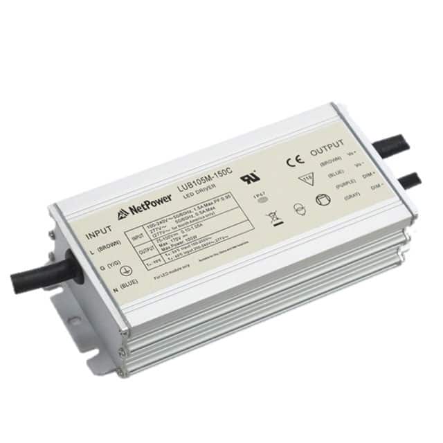 LUB105M-150C 90-305VAC, 105W CC/CP LED DRIVER