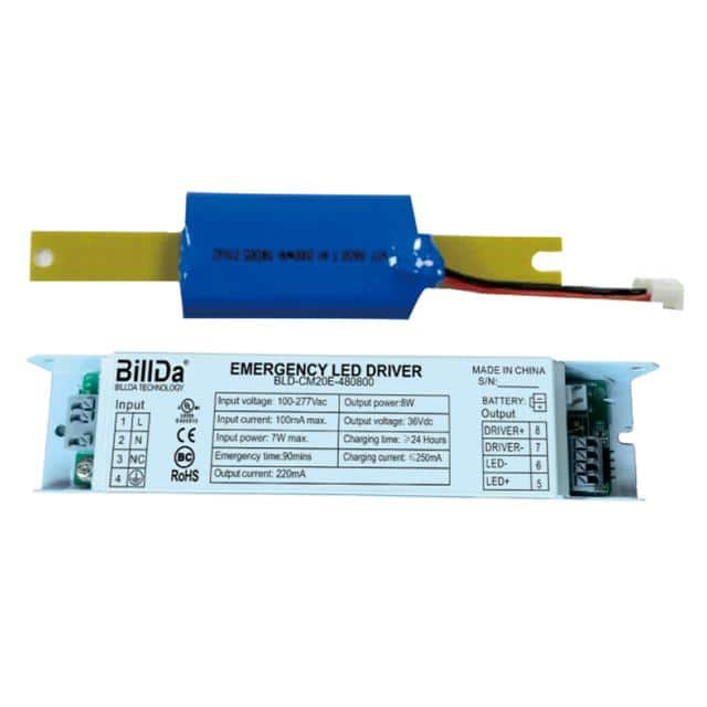 BLD-CM20E-480800-8W EMERGENCY LED DRIVER AND BATT 8W