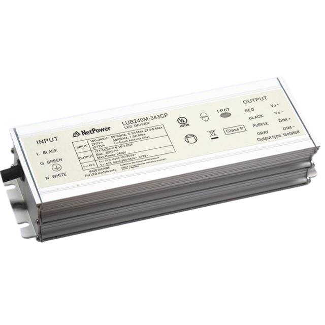 LUB240M-343CP 240W LED Driver, UL Listed