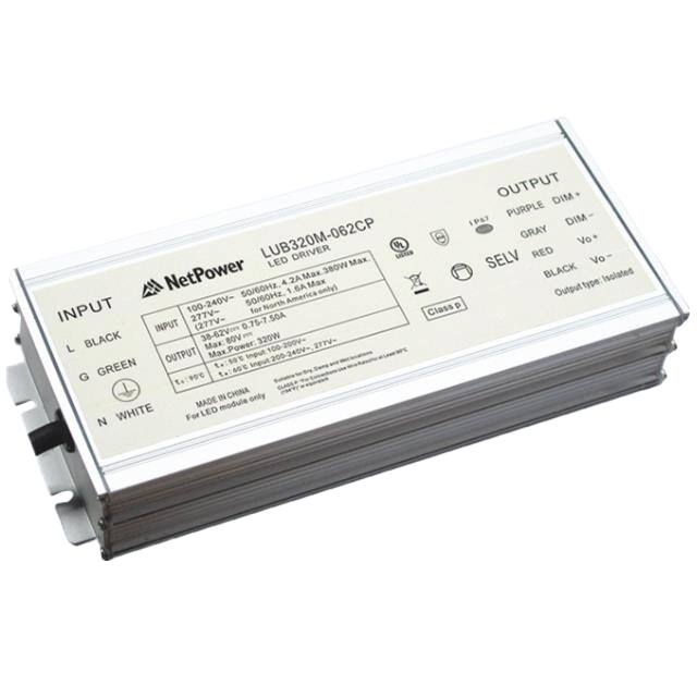 LUB320M-457CP 320W LED Driver, UL Listed