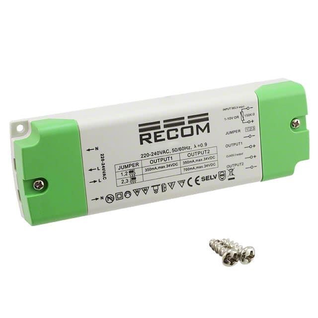 RACD20-350D LED DRIVER CC AC/DC 3-34V 350MA
