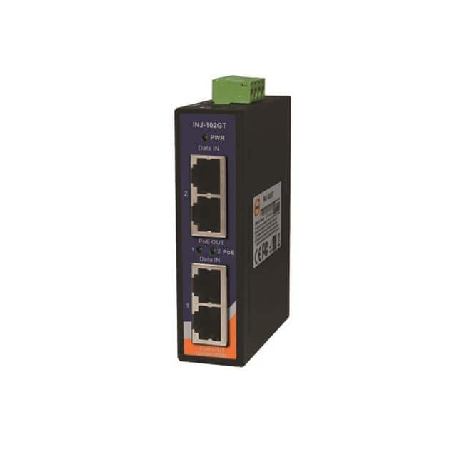 INJ-102GT INDUSTRIAL 2-PORT HIGH POWER POE