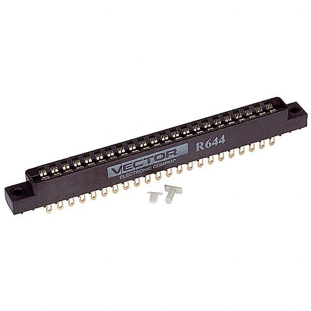 R644 CONN EDGE 44CONT SOLDRTAIL FLUSH