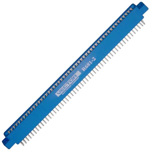 R681-2 CONN EDGE 100 CNTCTS WIRE-WRAP 0