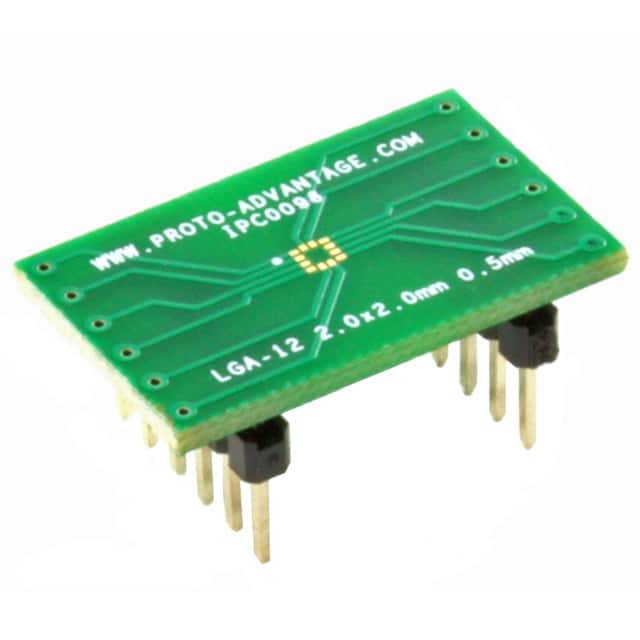 IPC0096 LGA-12 TO DIP-12 SMT ADAPTER