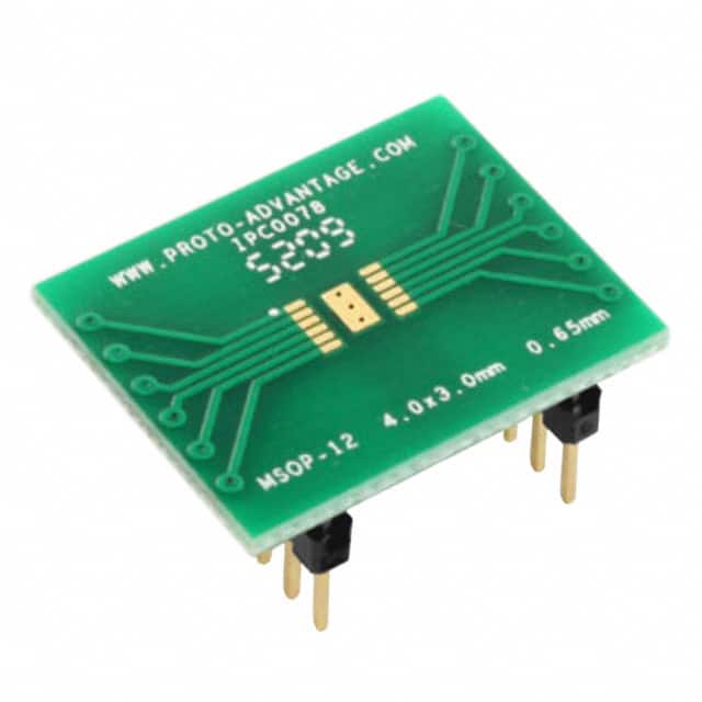 IPC0078 MSOP-12 TO DIP-16 SMT ADAPTER