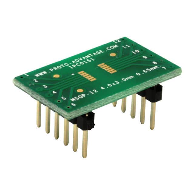 IPC0151 MSOP-12 TO DIP-12 SMT ADAPTER (0
