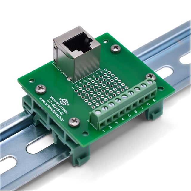 ST-RJ45-S-DIN RJ45 Breakout Board w/ DIN Clips