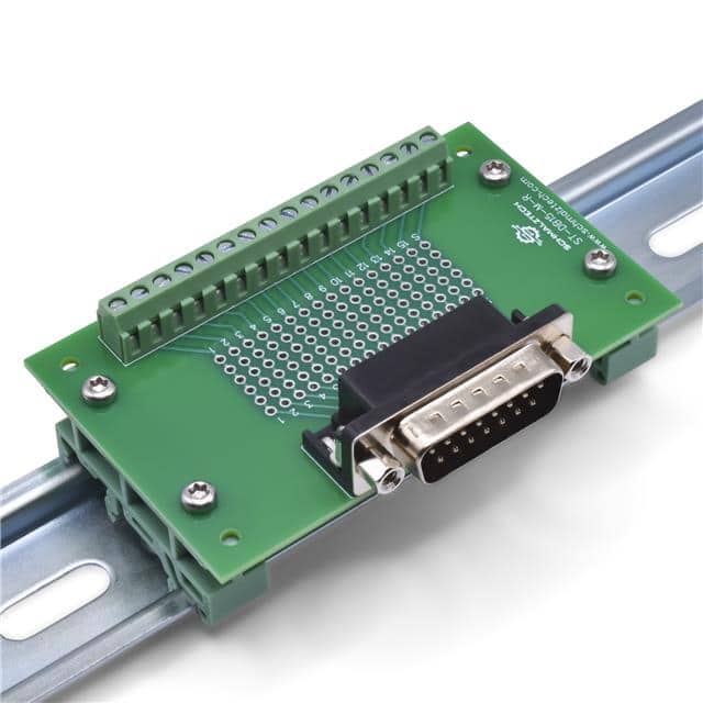 ST-DB15-M-R-DIN DB15 Male Breakout Board