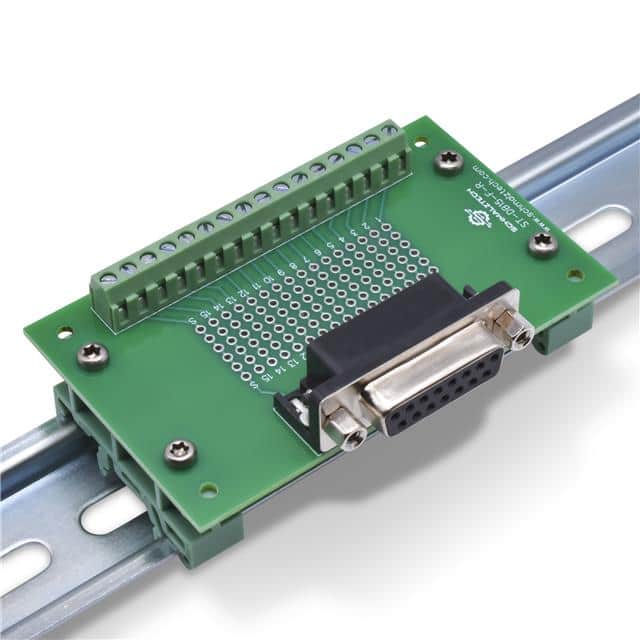 ST-DB15-F-R-DIN DB15 Female Breakout Board