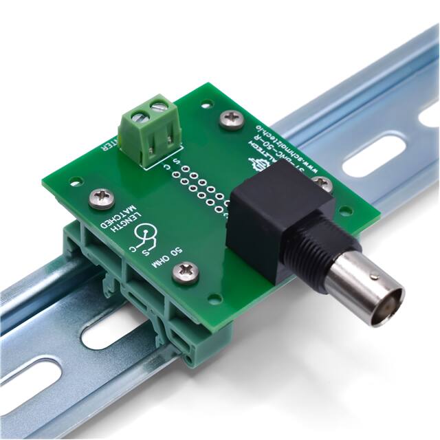 ST-BNC-50-R-DIN BNC Breakout Board w/ DIN Clips