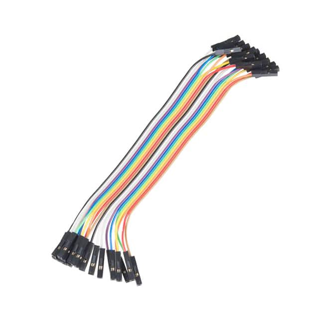 PRT-12796 JUMPER WIRE F/F 6" 20PCS