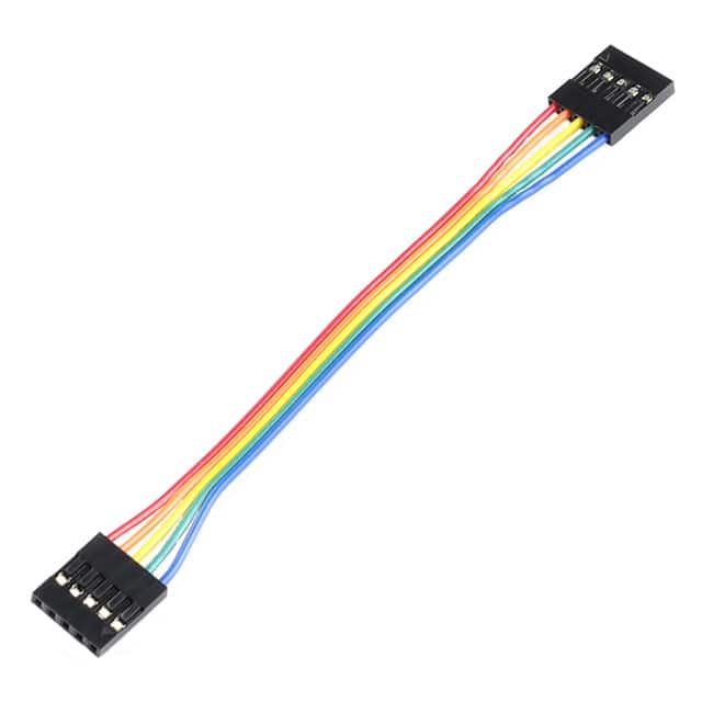 PRT-10365 JUMPER WIRE 0.1" 5-PIN 4"