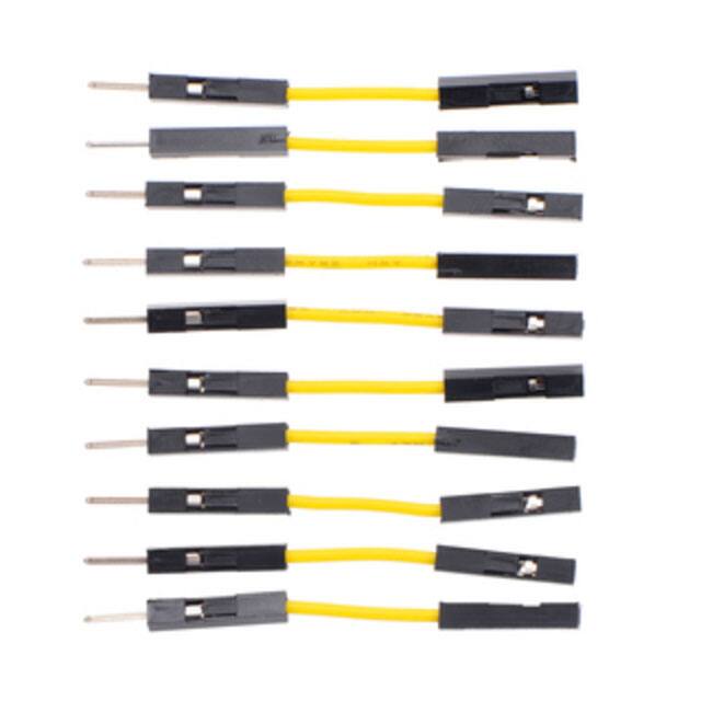 3814 JMPR WIRE 10-PACK M-F 1" YELLOW