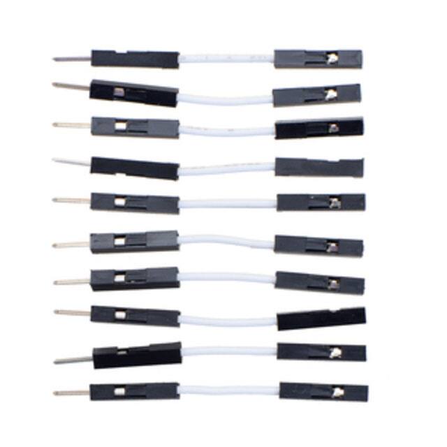 3819 JMPR WIRE 10-PACK M-F 1" WHITE