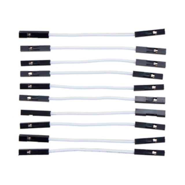 3839 JMPR WIRE 10-PACK F-F 2" WHITE
