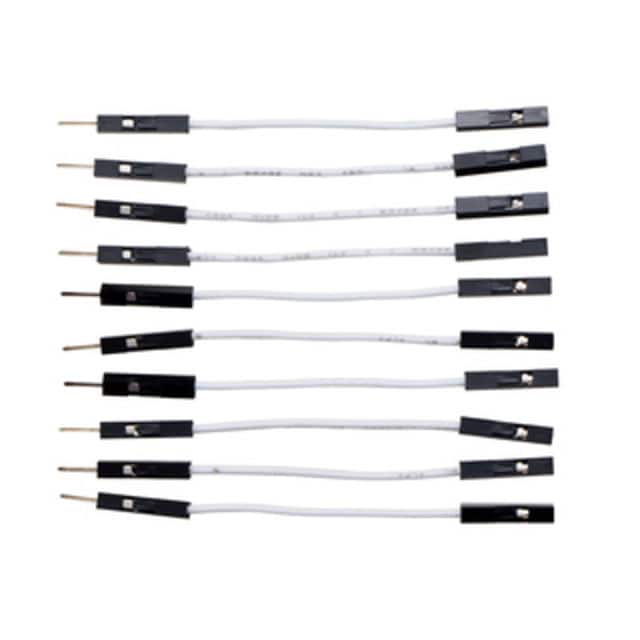 3849 JMPR WIRE 10-PACK M-F 2" WHITE