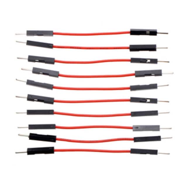 3852 JMPR WIRE 10-PACK M-M 2" RED
