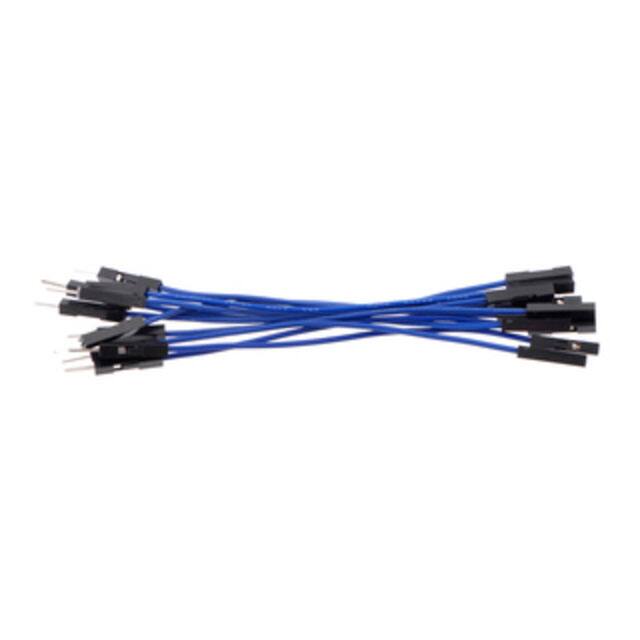 3316 JMPR WIRE 10-PACK M-F 3" BLUE