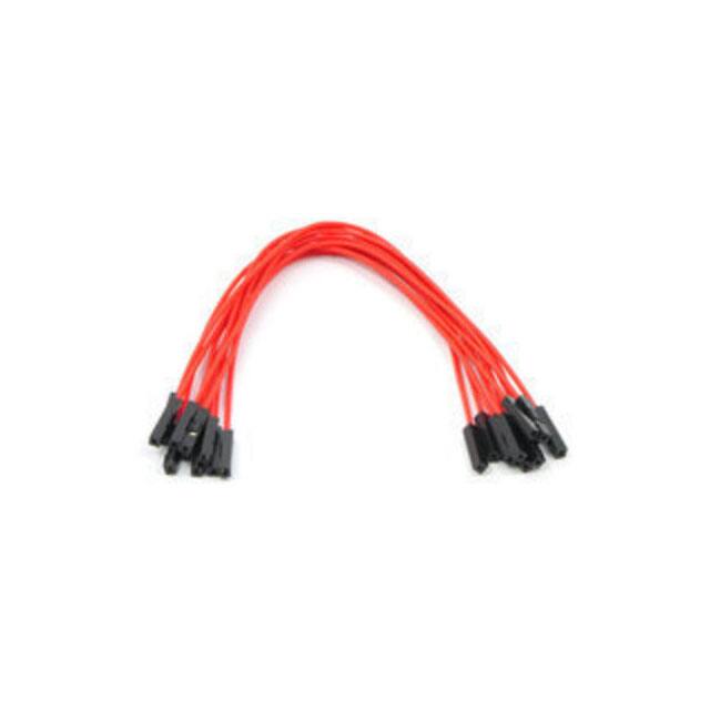 1712 JMPR WIRE 10-PACK F-F 6" RED