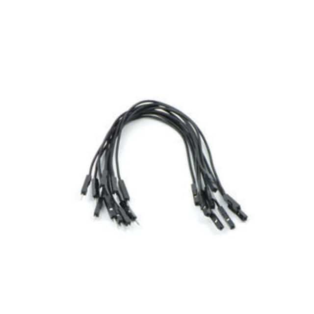 1720 JMPR WIRE 10-PACK M-F 6" BLACK