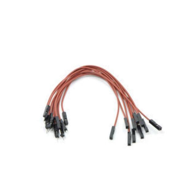1721 JMPR WIRE 10-PACK M-F 6" BROWN