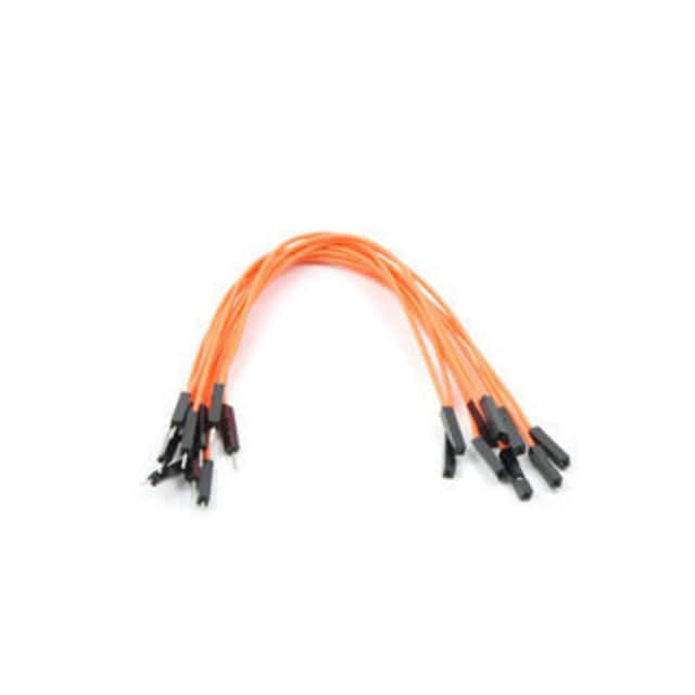 1723 JMPR WIRE 10-PACK M-F 6" ORANGE