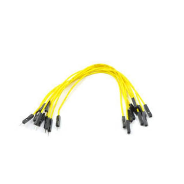 1724 JMPR WIRE 10-PACK M-F 6" YELLOW