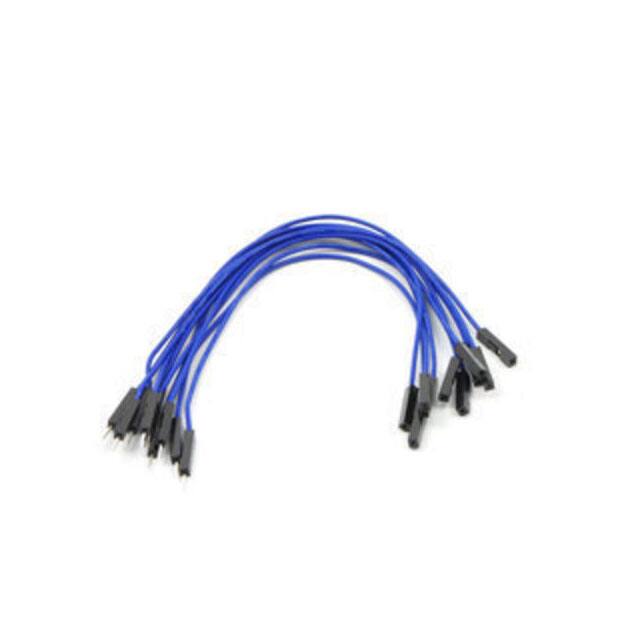 1726 JMPR WIRE 10-PACK M-F 6" BLUE