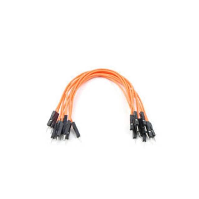 1733 JMPR WIRE 10-PACK M-M 6" ORANGE