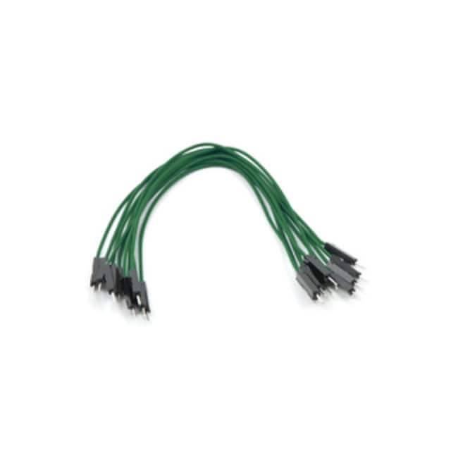 1735 JMPR WIRE 10-PACK M-M 6" GREEN