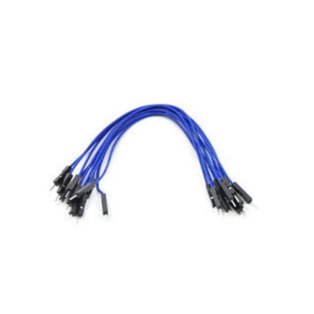 1736 JMPR WIRE 10-PACK M-M 6" BLUE