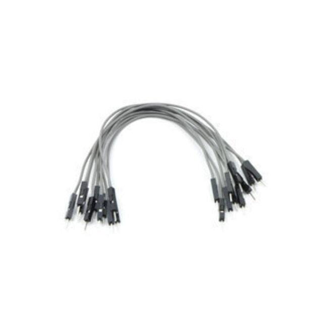 1738 JMPR WIRE 10-PACK M-M 6" GRAY