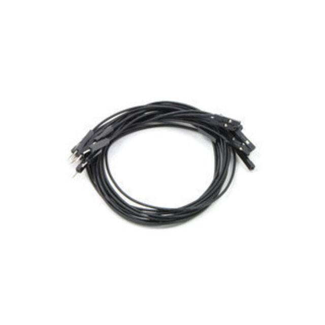 1750 JMPR WIRE 10-PACK M-F 12" BLACK