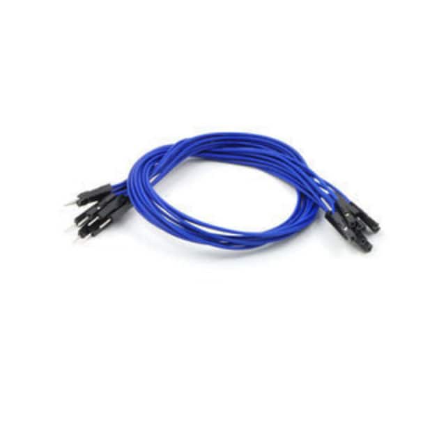 1756 JMPR WIRE 10-PACK M-F 12" BLUE