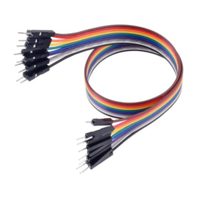 4568 JUMPER 10-WIRE RIBBON M-M 12"