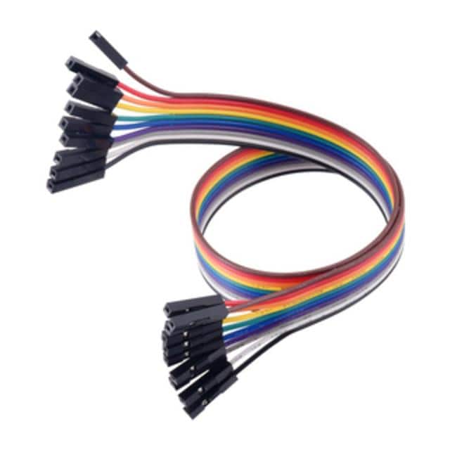 4566 JUMPER 10-WIRE RIBBON F-F 12"