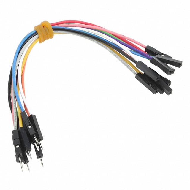 MIKROE-512 JUMPER WIRE M/F 5.91" 10PCS