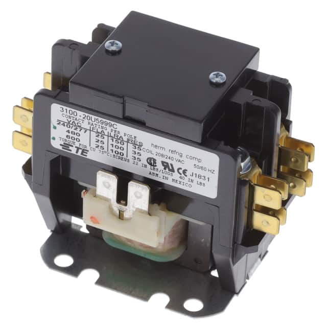 3100-20U5999C RELAY CONTACTOR DPST 26A 240V