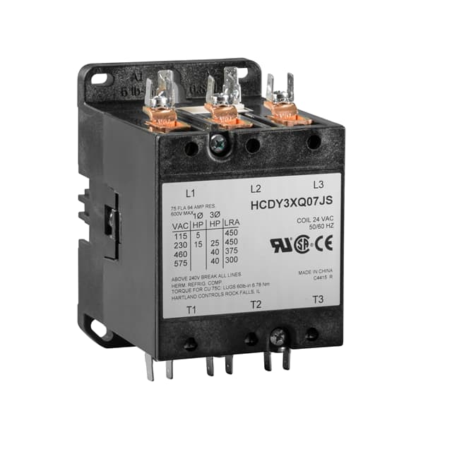 CON-3/24/90 CONTACTOR 3P 24V 90A
