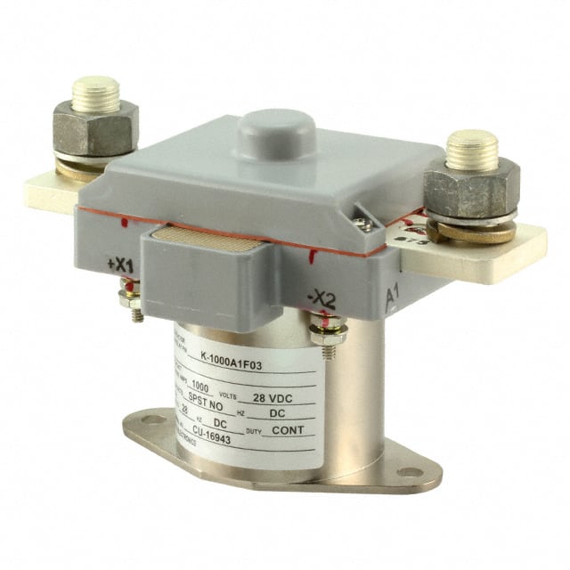 K1000A1F03 RELAY CONTACTOR SPST 1000A 28VDC