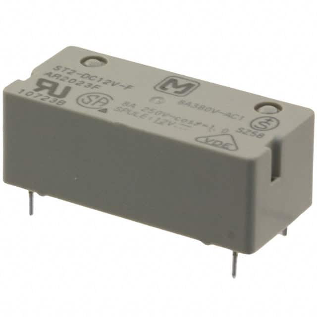 ST2-DC12V-F RELAY GEN PURPOSE DPST 8A 12V