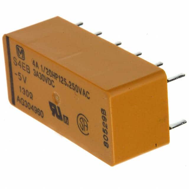 S4EB-5V RELAY GEN PURPOSE 4PST 4A 5V