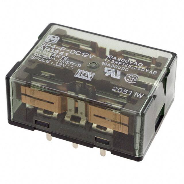 SP4-P-DC12V RELAY GEN PURPOSE 4PDT 10A 12V