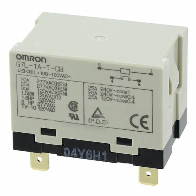 G7L-1A-T-CB-AC100/120 RELAY GEN PURPOSE SPST 30A 120V