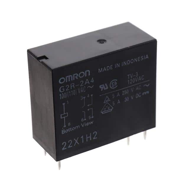 G2R-2A4 AC100/(110) RELAY GEN PURPOSE DPST 5A 110V