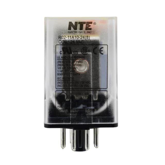 R02-11A10-24 RELAY GEN PURPOSE DPDT 10A 24V