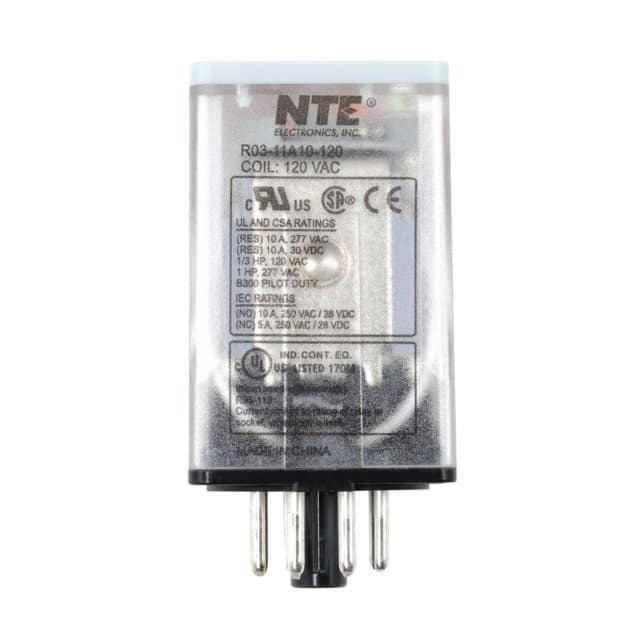 R03-11A10-120 RELAY GEN PURPOSE DPDT 10A 120V