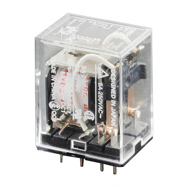 MY2-02-DC48 RELAY GEN PURPOSE DPDT 5A 48V